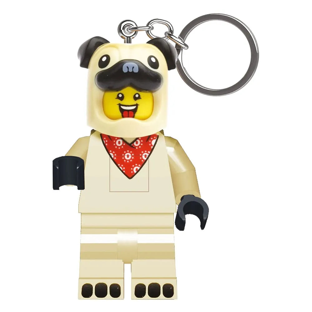 LEGO Minifigures Schlüsselanhänger mit Leuchtfunktion Mops 8 cm - Smalltinytoystore