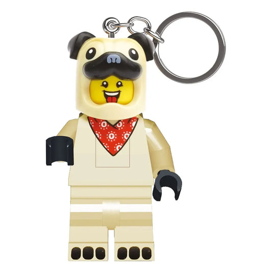 LEGO Minifigures Schlüsselanhänger mit Leuchtfunktion Mops 8 cm - Smalltinytoystore