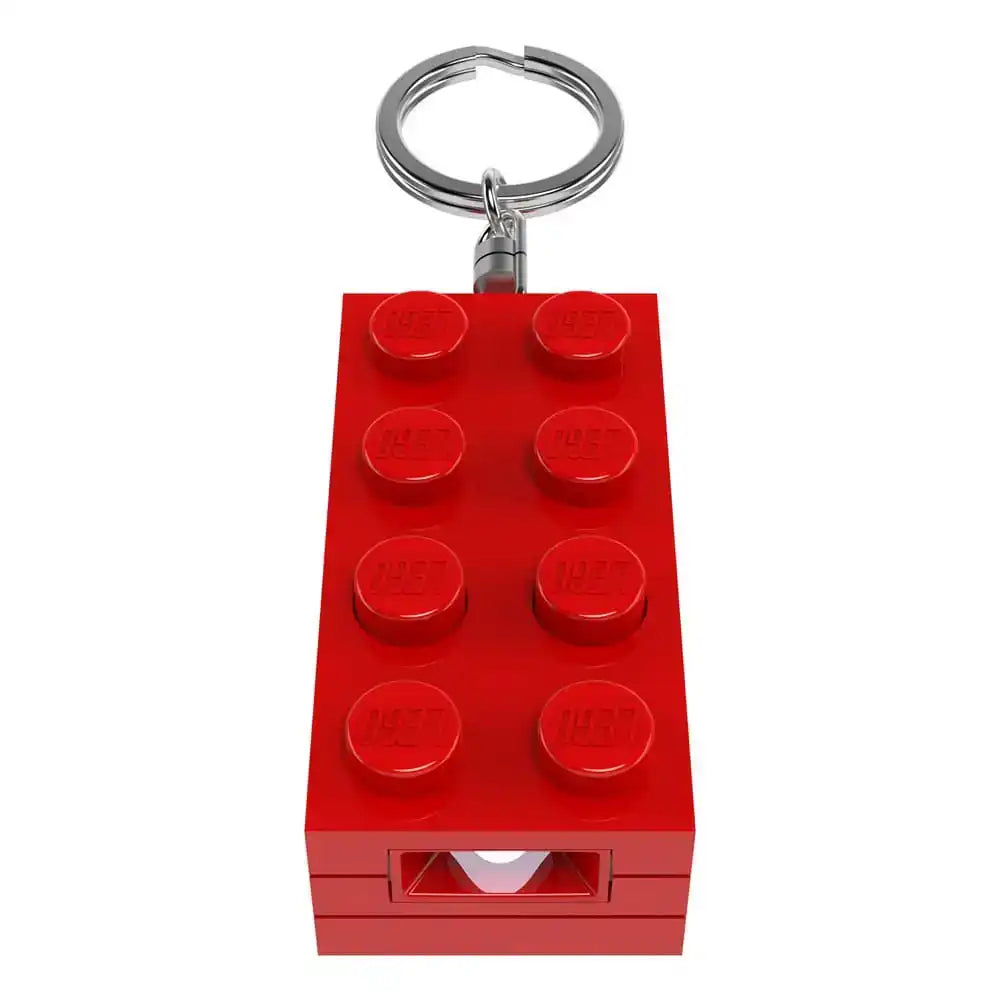 LEGO Minifigures Schlüsselanhänger mit Leuchtfunktion Stein-Rot 8 cm - Smalltinytoystore