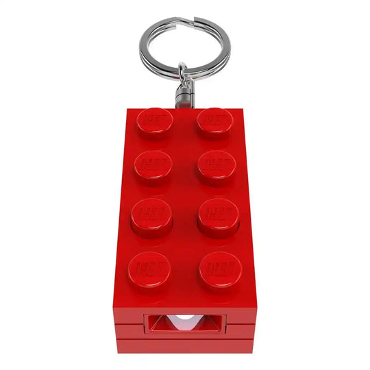 LEGO Minifigures Schlüsselanhänger mit Leuchtfunktion Stein-Rot 8 cm - Smalltinytoystore