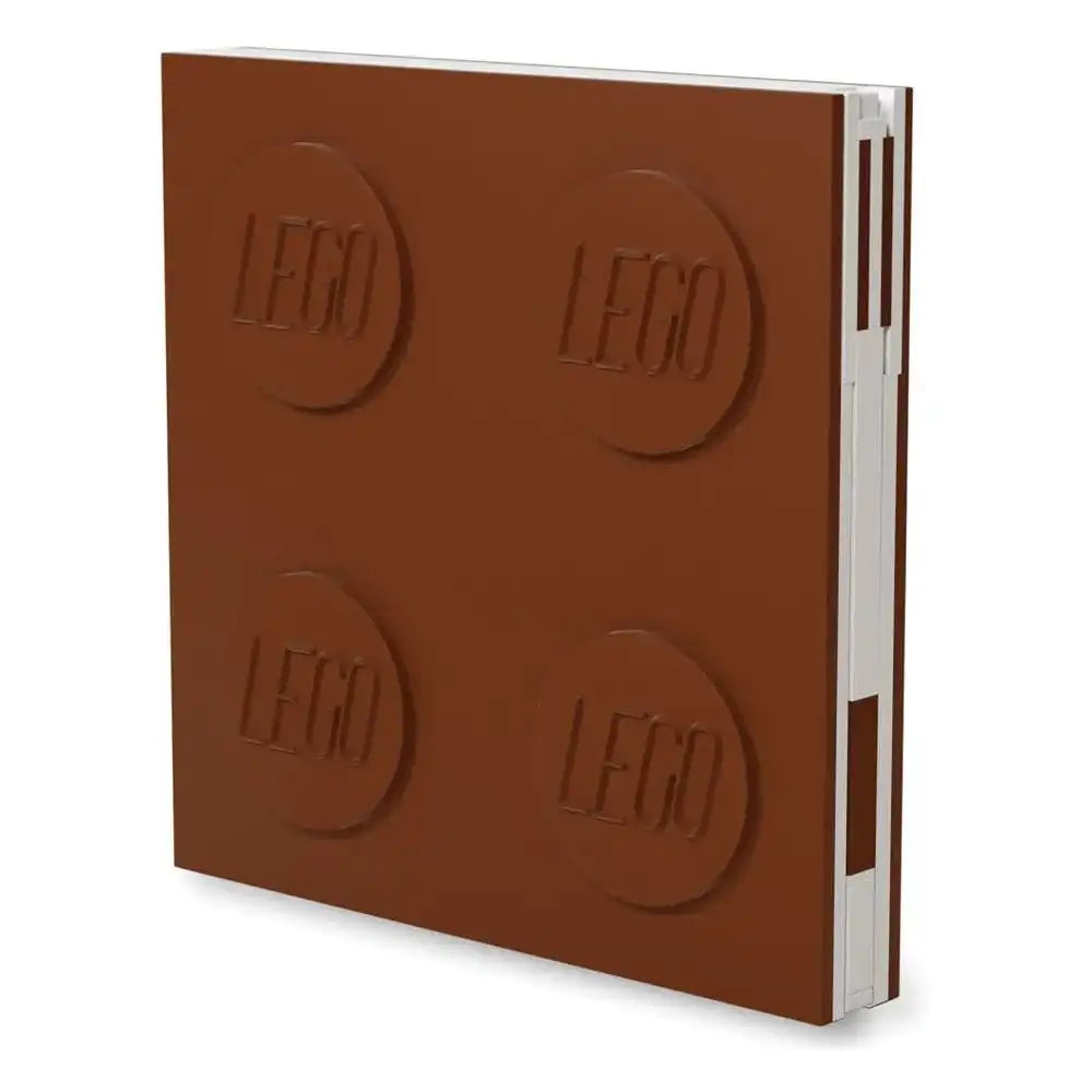 LEGO Notizbuch mit Stift Braun - Smalltinytoystore