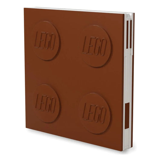 LEGO Notizbuch mit Stift Braun - Smalltinytoystore