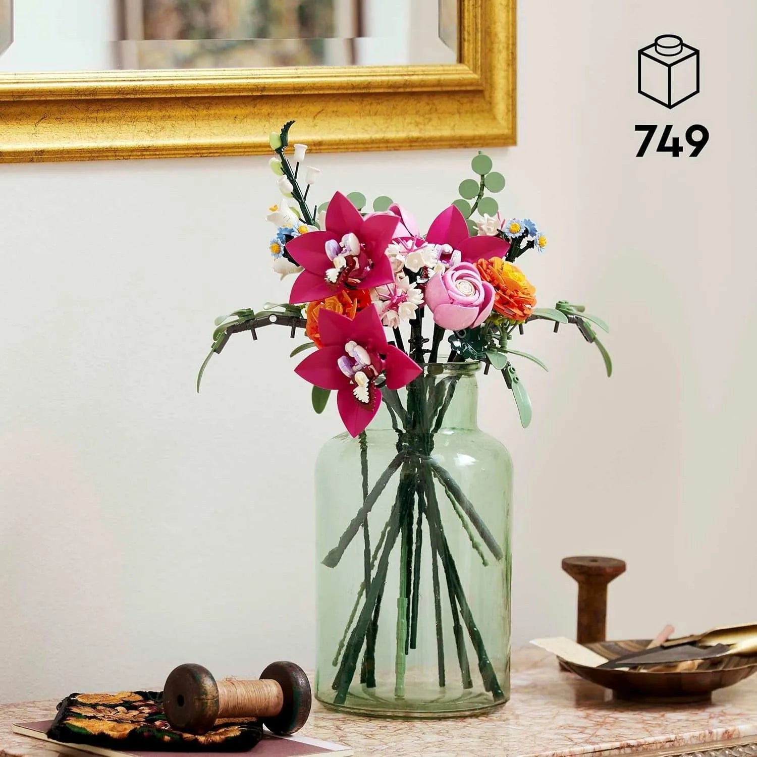 LEGO® 10342 Schöner Rosafarbener Blumenstrauß - Smalltinytoystore