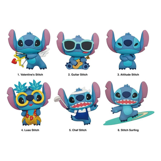 Lilo & Stitch 3D 3D Magnete Series 2 Display (12) - Smalltinytoystore