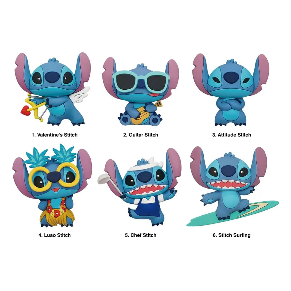 Lilo & Stitch 3D 3D Magnete Series 2 Display (12) - Smalltinytoystore