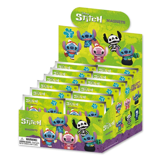Lilo & Stitch 3D Magnete Series 3 Display (12) - Smalltinytoystore