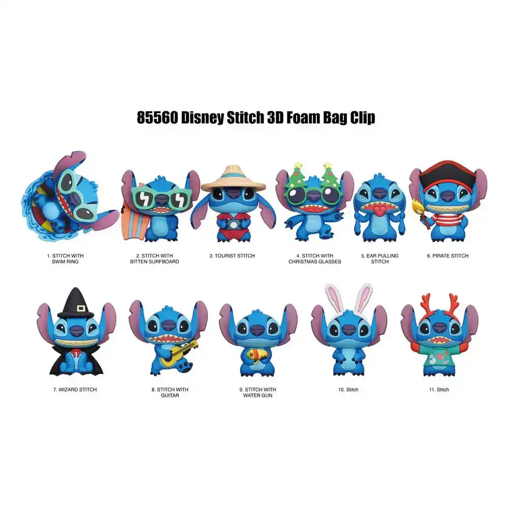 Lilo & Stitch 3D PVC-Taschenanhänger Kostüme Serie 3 Display (24)