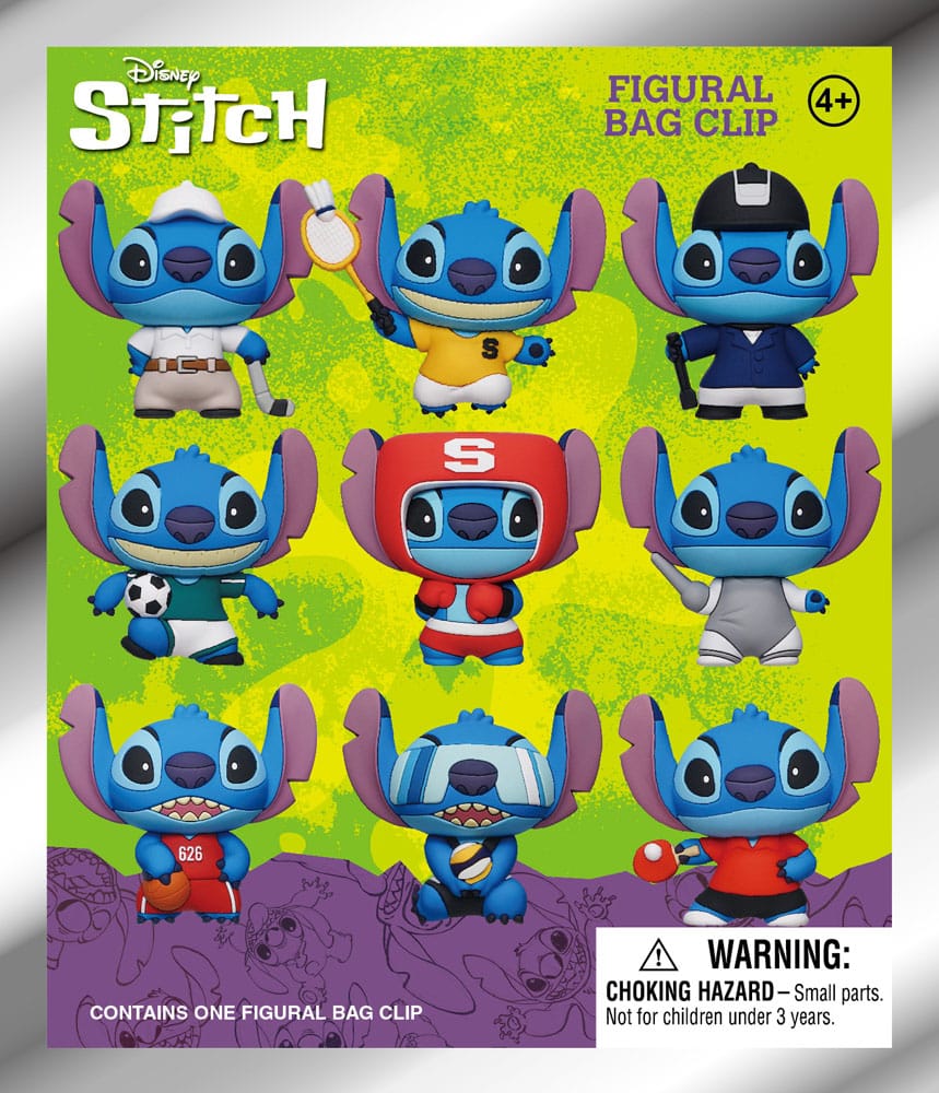 Lilo & Stitch 3D PVC-Taschenanhänger Series 1 Sport Display (24) - Smalltinytoystore