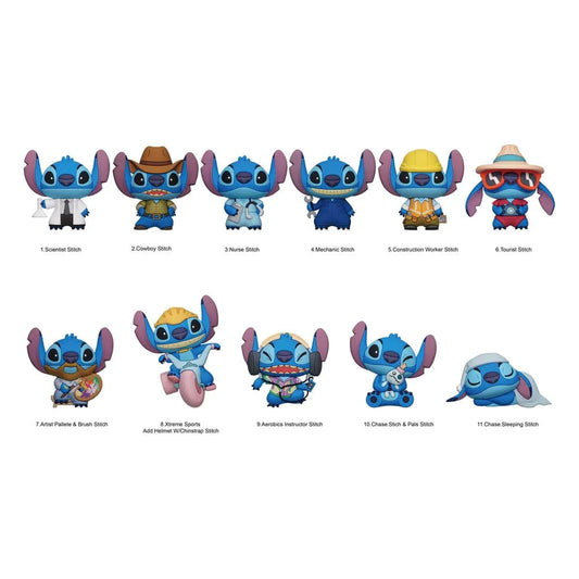 Lilo & Stitch 3D PVC-Taschenanhänger Series 6 Display (24) - Smalltinytoystore