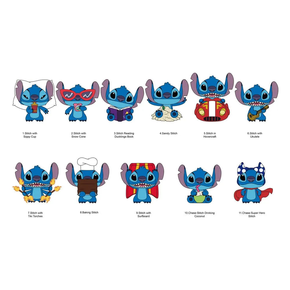 Lilo & Stitch 3D PVC-Taschenanhänger Series 7 Display (24) - Smalltinytoystore