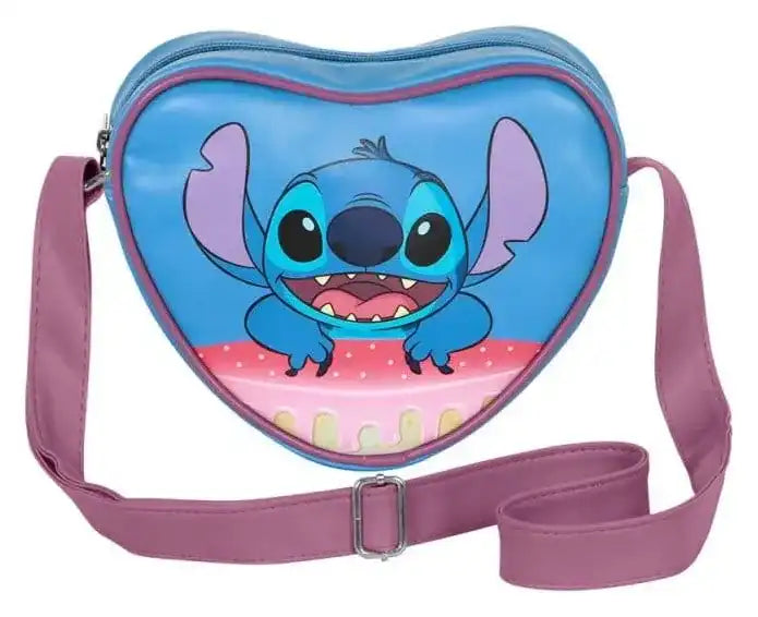 Lilo & Stitch Casual Heart Umhängetasche Cake Blue