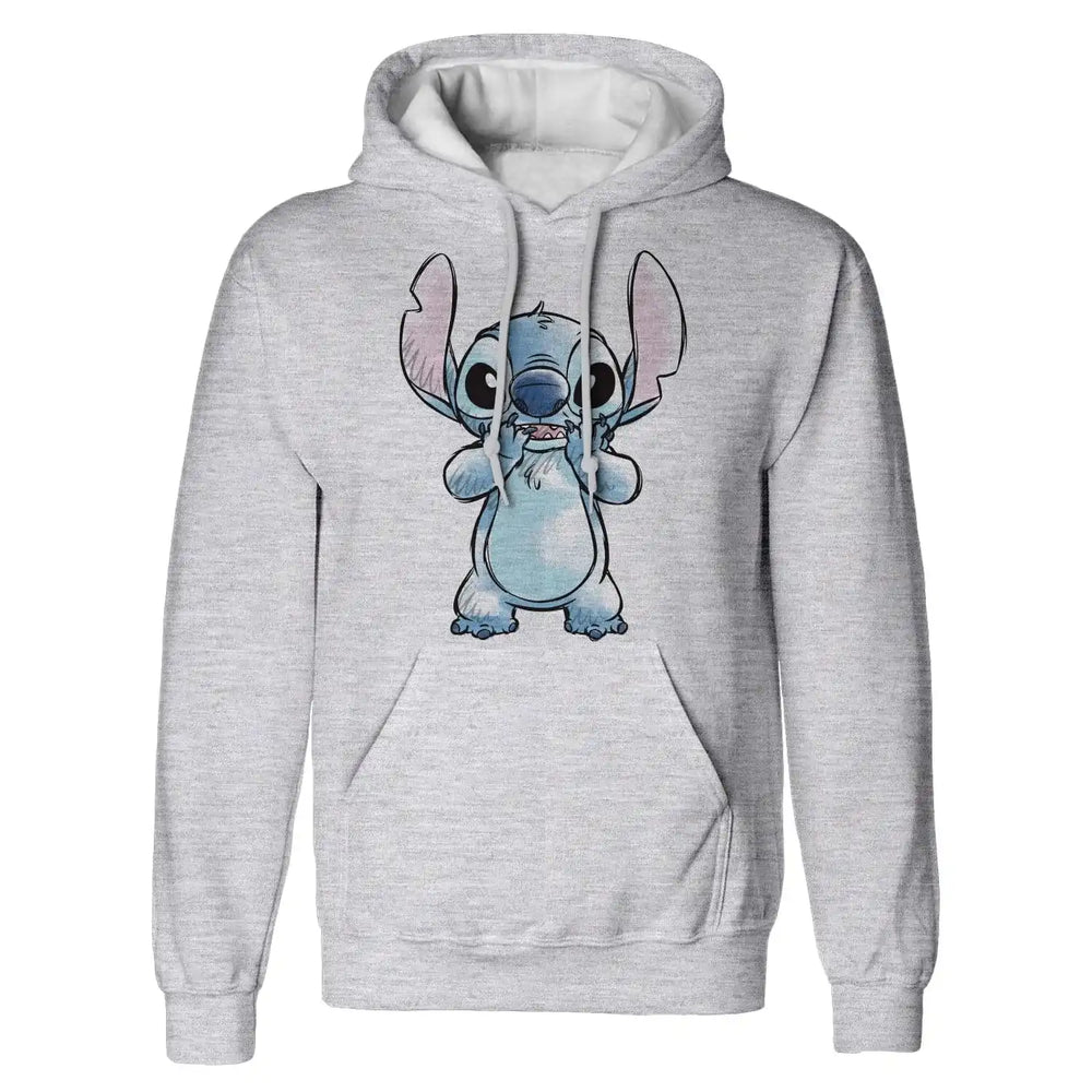 Lilo & Stitch Kapuzenpullover Hands On Face Sketched Größe M - Smalltinytoystore