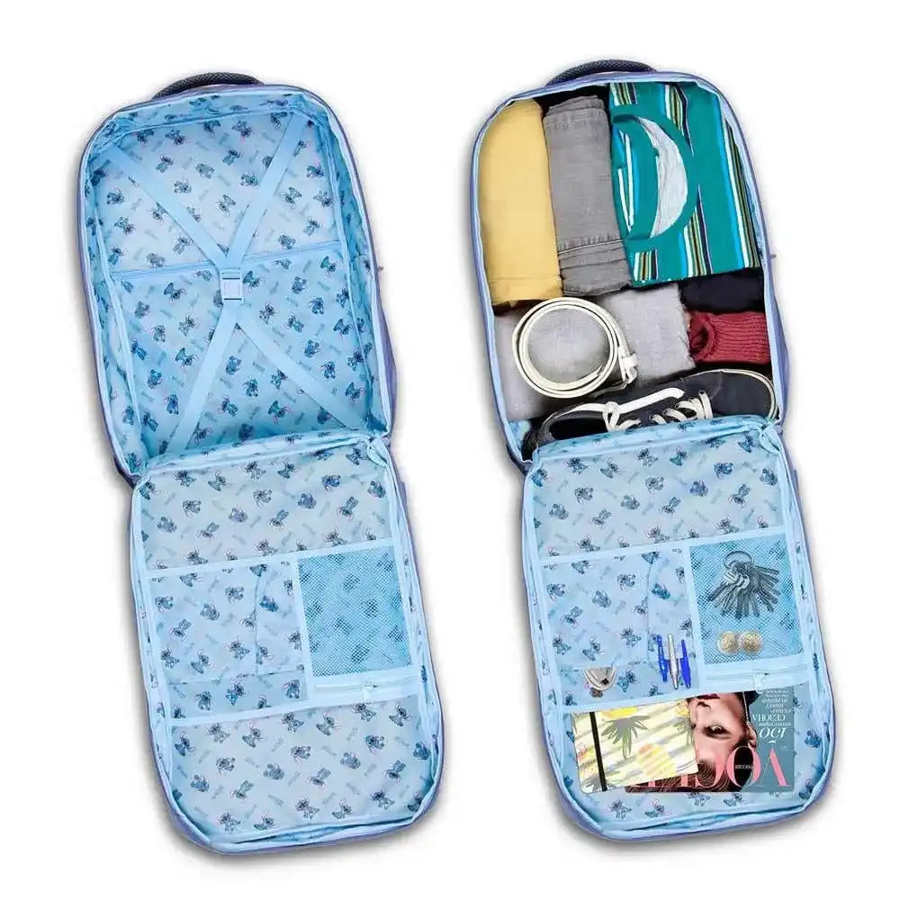 Lilo & Stitch Mercury Underseat Cabin Bag Rucksack Face Blue