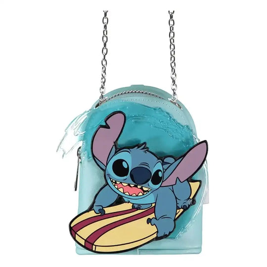 Lilo & Stitch Micro Bag Geldbörse mit Schlüsselanhänger Stitch Surfing - Smalltinytoystore
