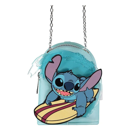 Lilo & Stitch Micro Bag Geldbörse mit Schlüsselanhänger Stitch Surfing - Smalltinytoystore