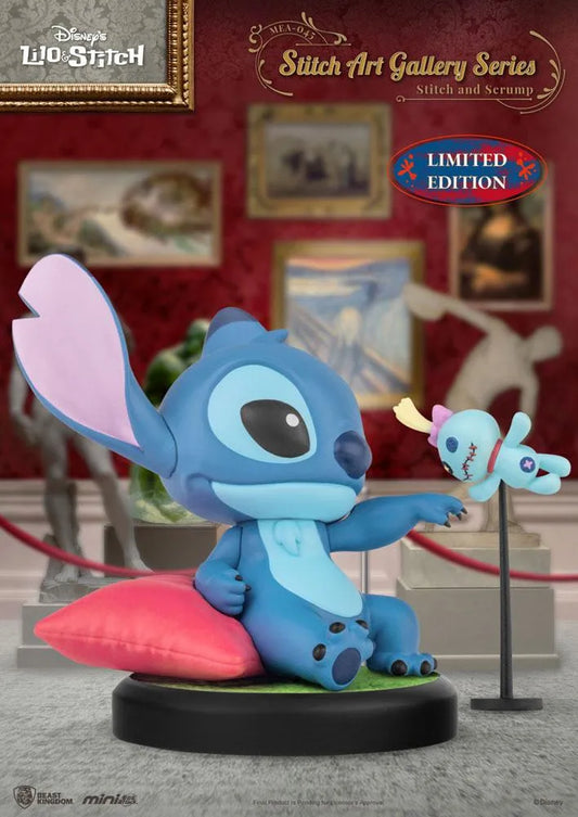 Lilo & Stitch Mini Egg Attack Figur Stitch Art Gallery Series Stitch and Scrum 8 cm - Smalltinytoystore