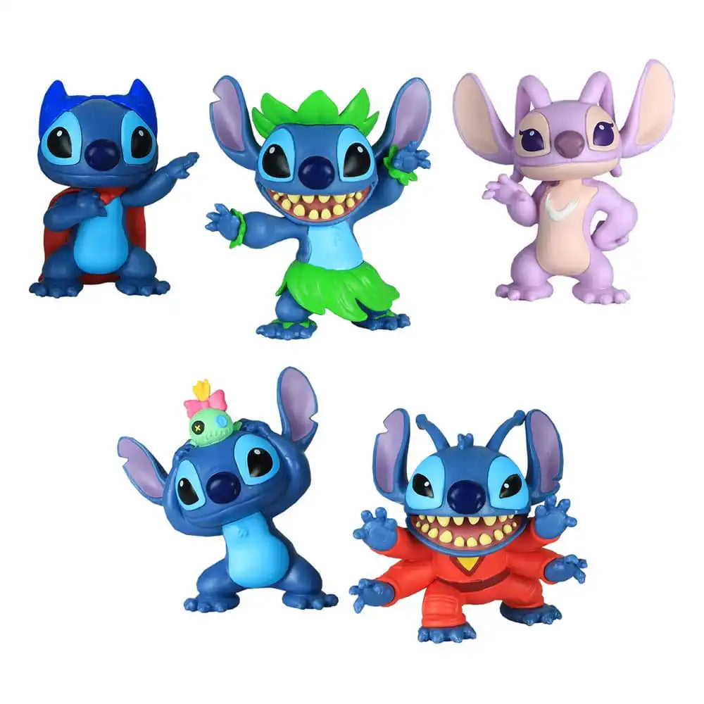 Lilo & Stitch Minifiguren 5er-Pack Stitch Collectible Figure Set 7 cm - Smalltinytoystore