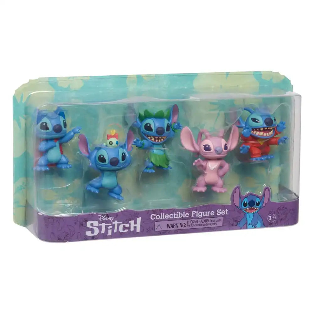Lilo & Stitch Minifiguren 5er-Pack Stitch Collectible Figure Set 7 cm - Smalltinytoystore
