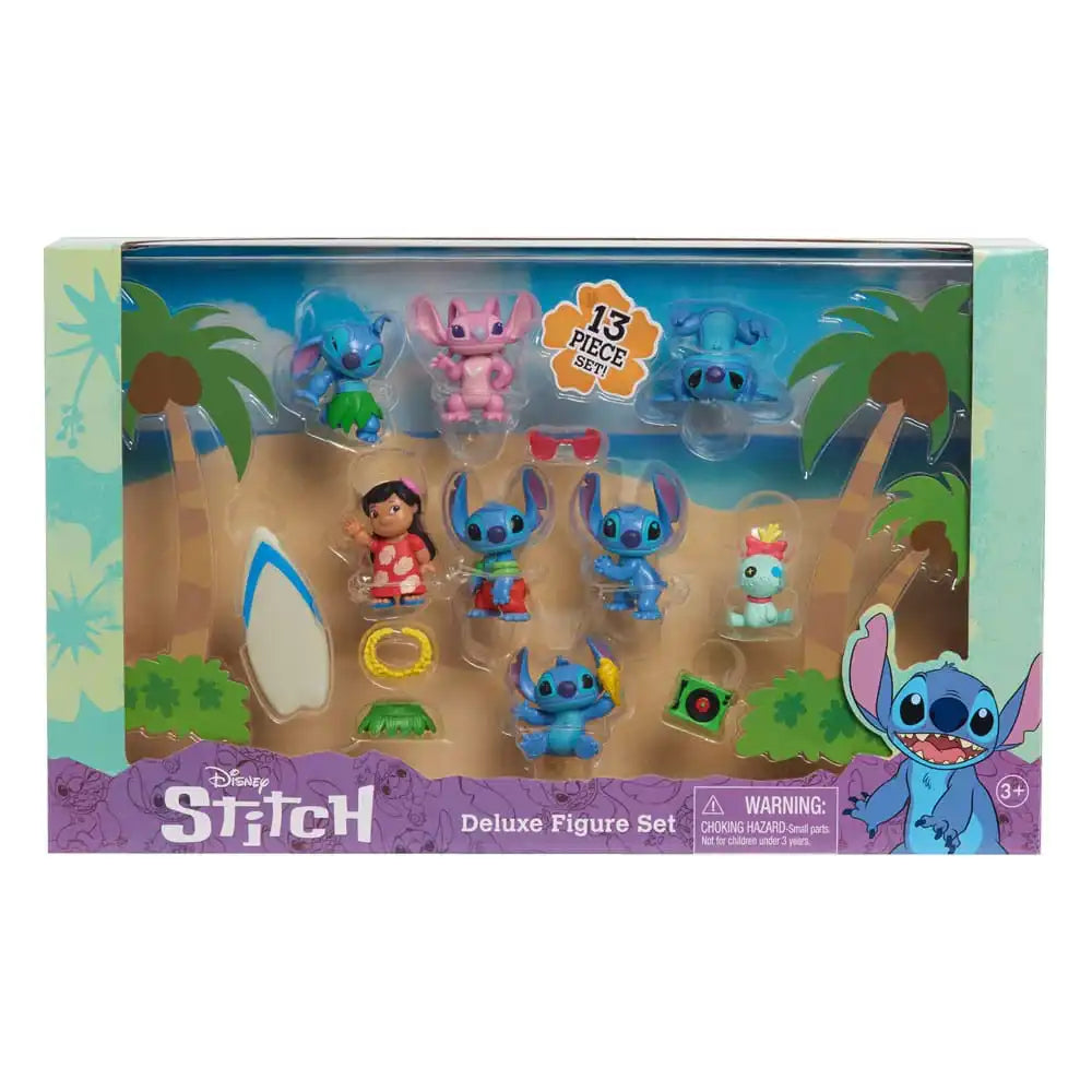 Lilo & Stitch Minifiguren 8er-Pack Stitch Deluxe Figure Set 7 cm - Smalltinytoystore