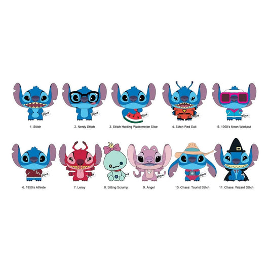 Lilo & Stitch Plüsch-Taschenanhänger Stitch Display (24) - Smalltinytoystore