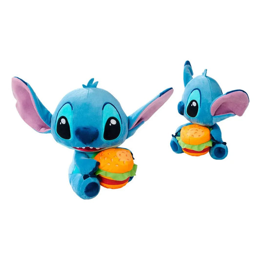Lilo & Stitch Plüschfigur Stitch mit Burger 25 cm - Smalltinytoystore