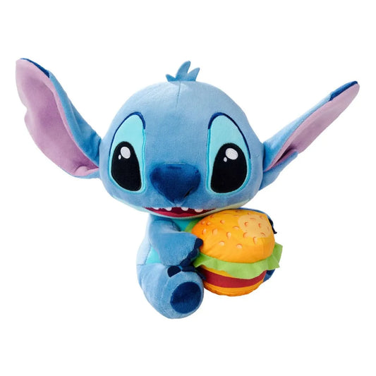 Lilo & Stitch Plüschfigur Stitch mit Burger 25 cm - Smalltinytoystore