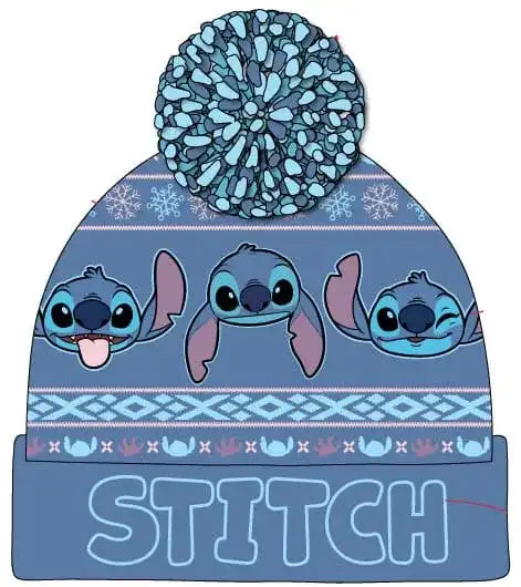 Lilo & Stitch Pom-Pom Beanie Dark Blue - Smalltinytoystore