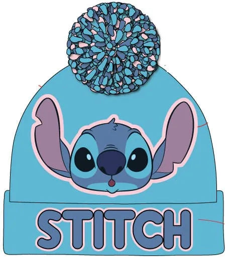 Lilo & Stitch Pom-Pom Beanie Light Blue - Smalltinytoystore