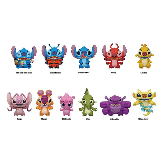 Lilo & Stitch PVC-Taschenanhänger Serie 5 Display (24) - Smalltinytoystore