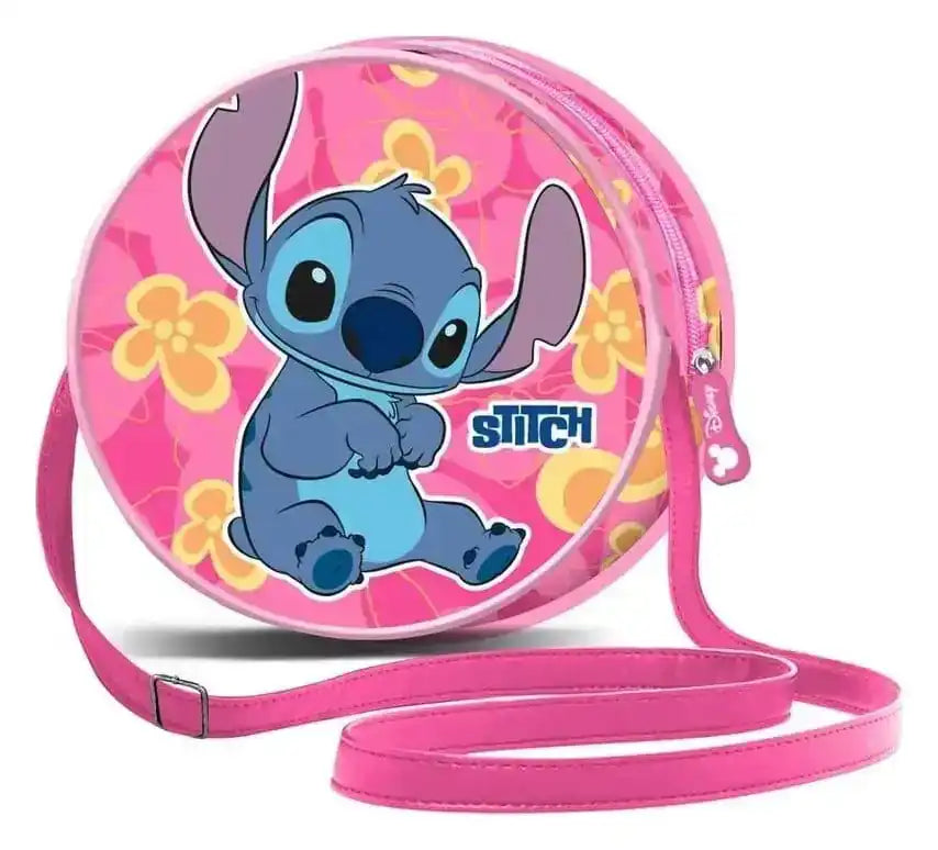Lilo & Stitch Round Umhängetasche Cute Pink