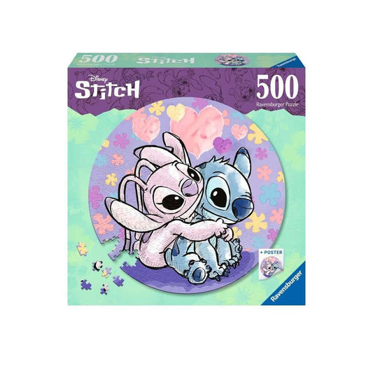 Lilo & Stitch Rund-Puzzle Stitch (500 Teile) - Smalltinytoystore