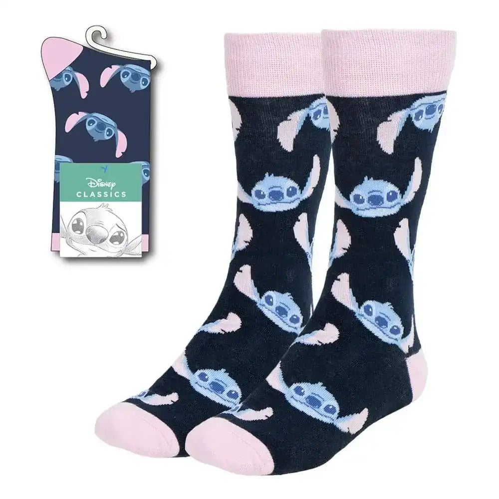 Lilo & Stitch Socken Stitch´s Face Rosa 36-43 - Smalltinytoystore