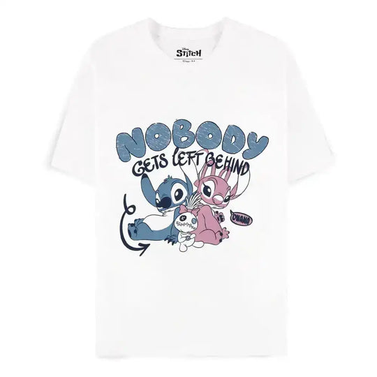 Lilo & Stitch T-Shirt Nobody Gets Left Behind Größe L - Smalltinytoystore