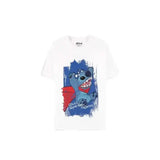 Lilo & Stitch T-Shirt Superhero White Größe M - Smalltinytoystore