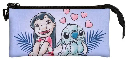 Lilo & Stitch Triple Federmäppchen Couple Lilac