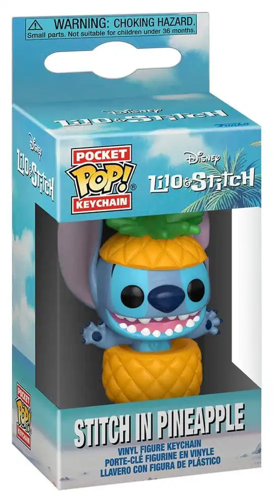 Lilo&Stitch POP! Vinyl Schlüsselanhänger 4 cm Stitch in pineapple Display (12)