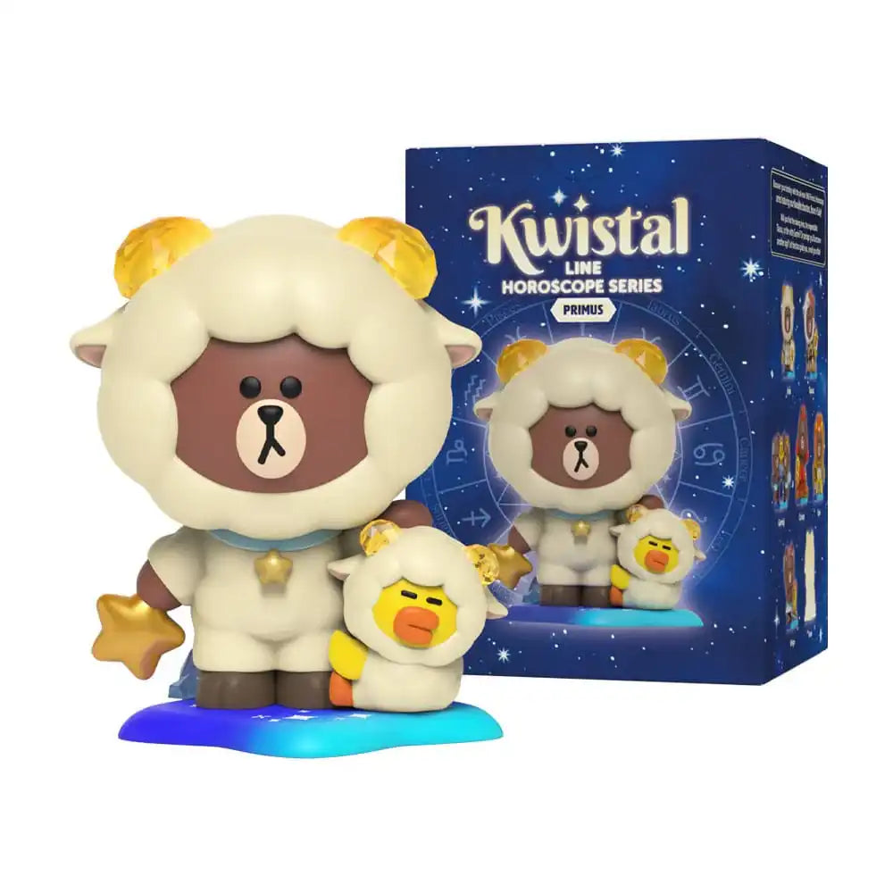 Line Friends Kwistal Blind Box Horoscope Series 1 Display (6) - Smalltinytoystore