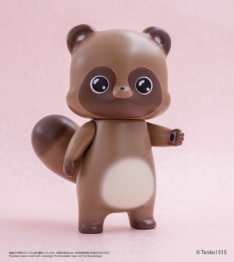 Little Fox with Two Tails Vinyl Figur Chibi Creature Ponkichi 15 cm - Smalltinytoystore