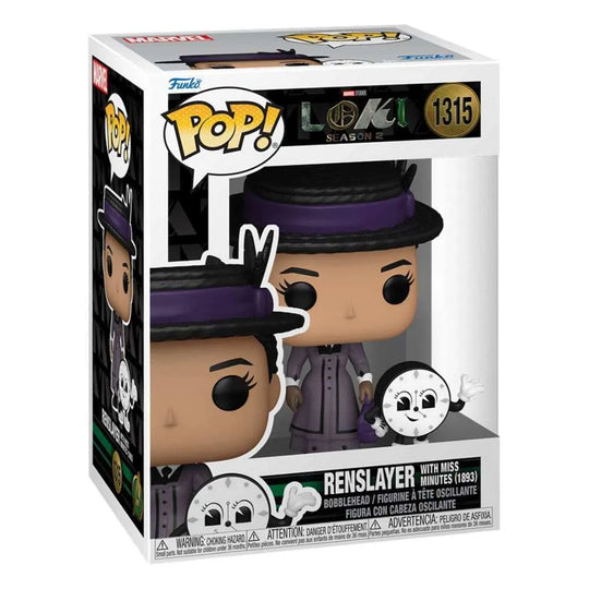 Loki POP! Vinyl Figur Renslayer with Miss Minutes 9 cm - Smalltinytoystore