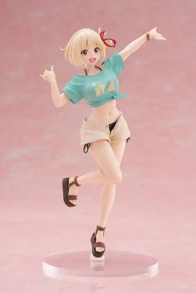 Lycoris Recoil Coreful PVC Statue Chisato Nishikigi Hawaiian Ver. 18 cm - Beschädigte Verpackung - Smalltinytoystore