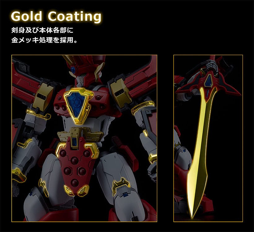 Mado King Granzort Moderoid Plastic Model Kit King´s Style Granzort Gold Edition 18 cm - Smalltinytoystore