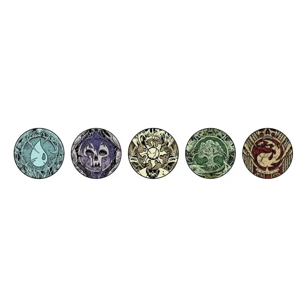 Magic: The Gathering Ansteck-Pins Blind Box Mystery Phyrexia Infected Lands Sortiment (10)