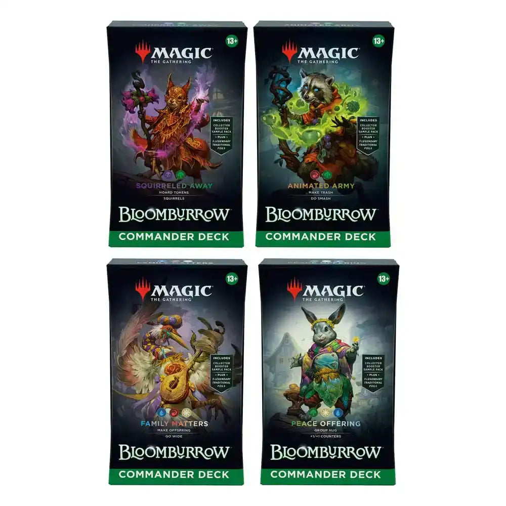 Magic the Gathering Bloomburrow Commander-Decks Display (4) englisch - Smalltinytoystore