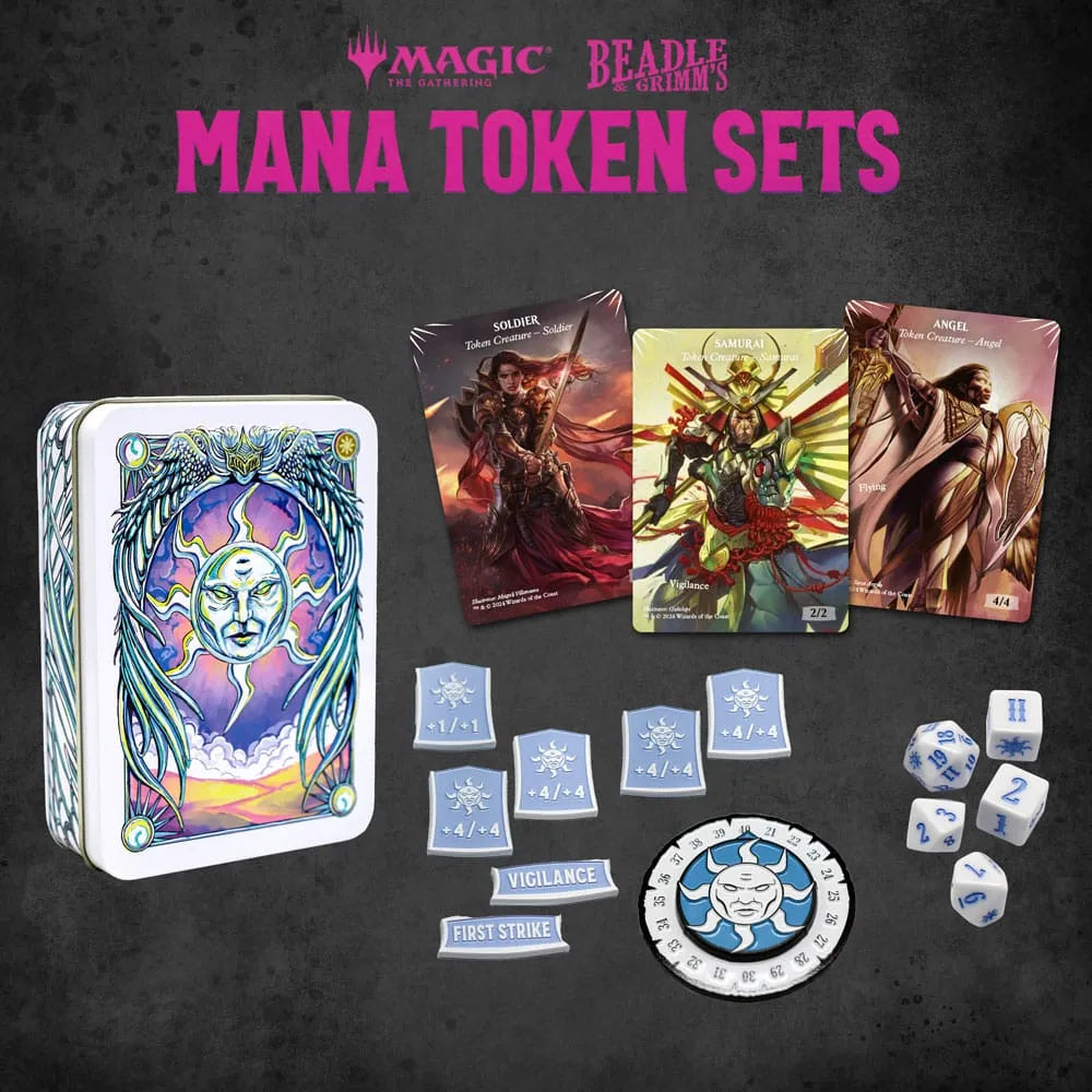 Magic the Gathering Dice and Token Pack White Mana - Smalltinytoystore