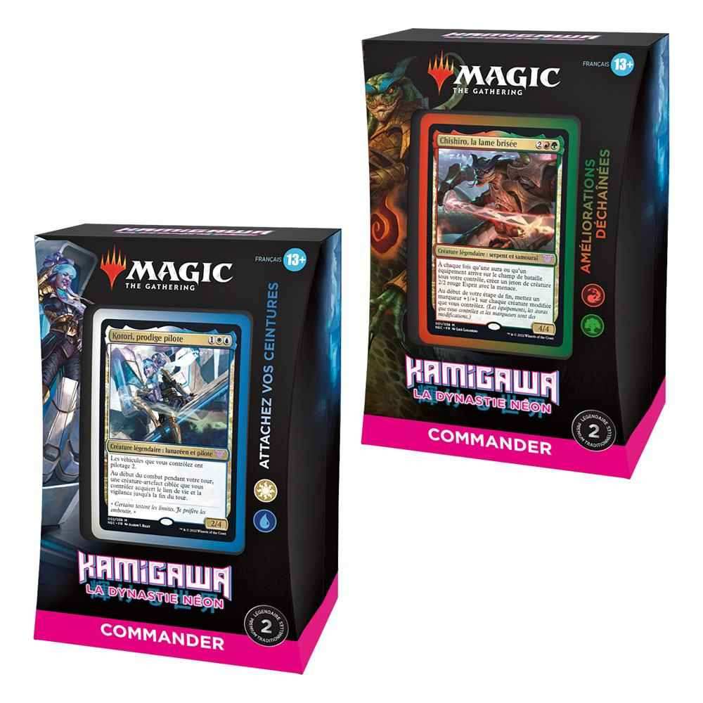 Magic the Gathering Kamigawa: Neon Dynasty Commander-Decks Display (4) französisch - Smalltinytoystore