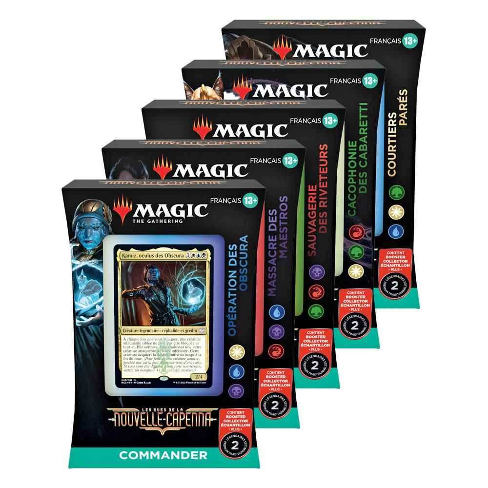 Magic the Gathering Les rues de la Nouvelle-Capenna Commander-Decks Display (5) französisch - Smalltinytoystore