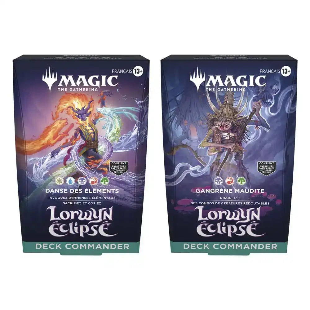 Magic the Gathering Lorwyn éclipsé Commander-Decks Display (4) französisch