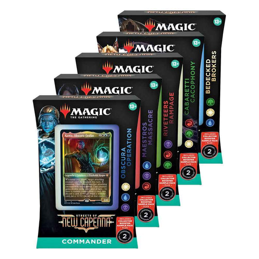 Magic the Gathering Streets of New Capenna Commander-Decks Display (5) englisch - Smalltinytoystore