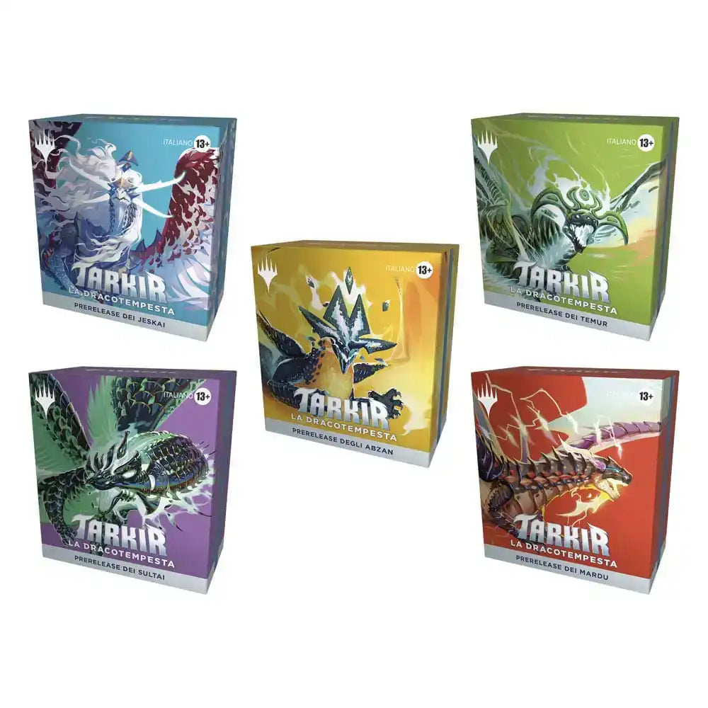 Magic the Gathering Tarkir: La Dracotempesta Prerelease Packs Umkarton (15) italienisch - Smalltinytoystore