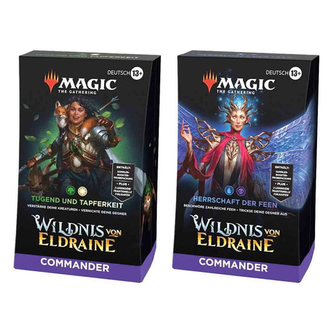 Magic the Gathering Wildnis von Eldraine Commander-Decks Display (4) deutsch - Smalltinytoystore